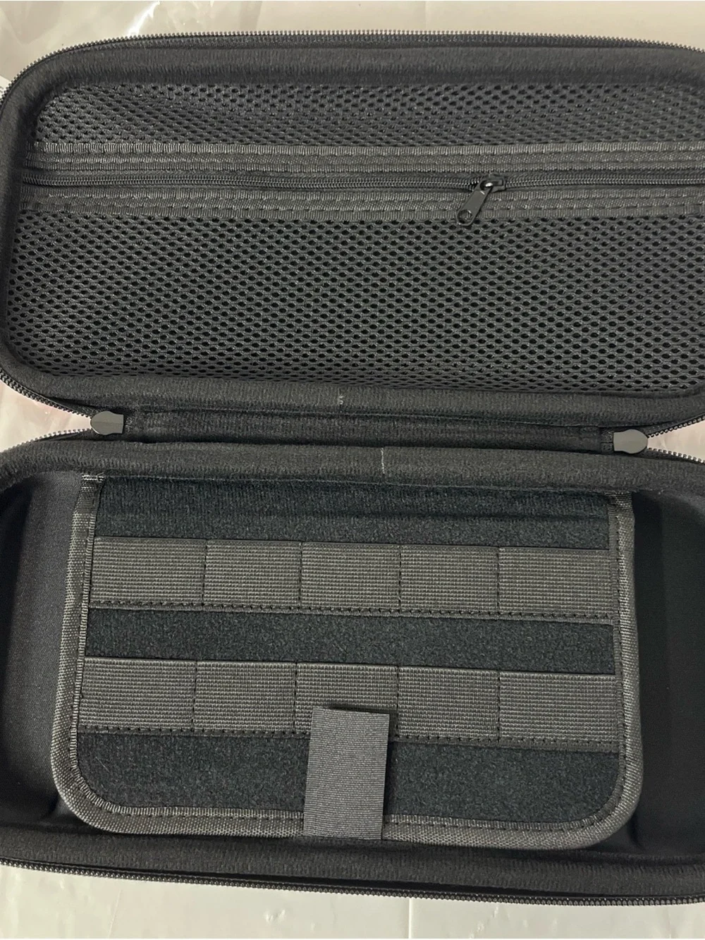 Blue and Red Two-Tone Nintendo Switch 2 carrying case with Zipper